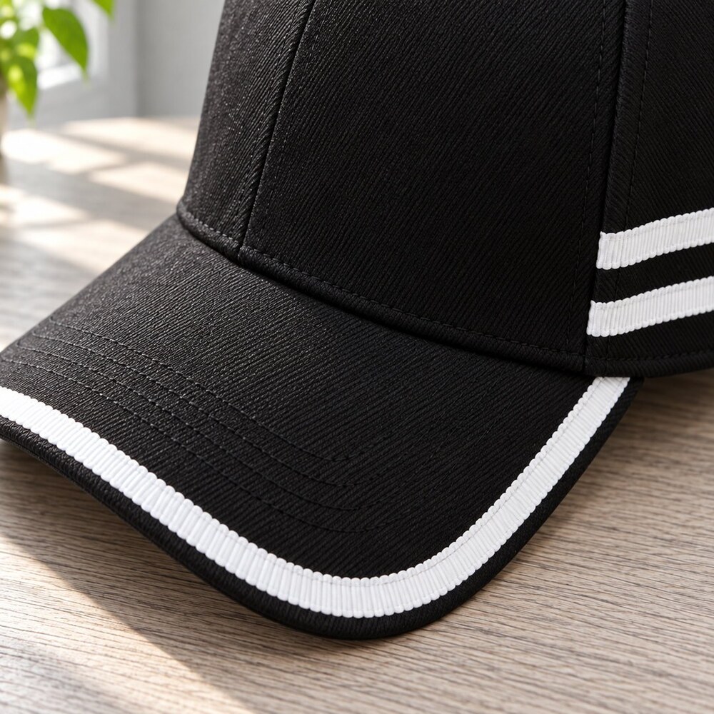 Prada Black Cap with White Trim - Picture 6 of 6